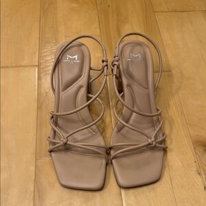 Marc Fisher Tan Strappy Women's Sandals